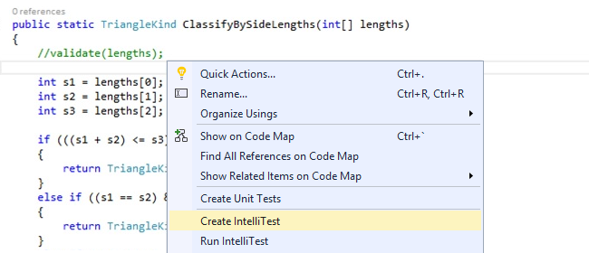 Right-Click to Create Tests